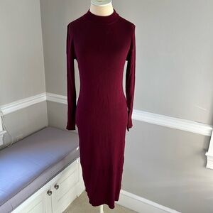 NWT J. Crew Burgundy sweater Dress